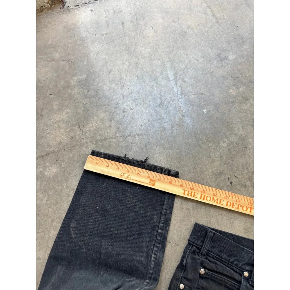 Vintage Anchor Blue Wide Leg Skate Jeans Black Size 31x32